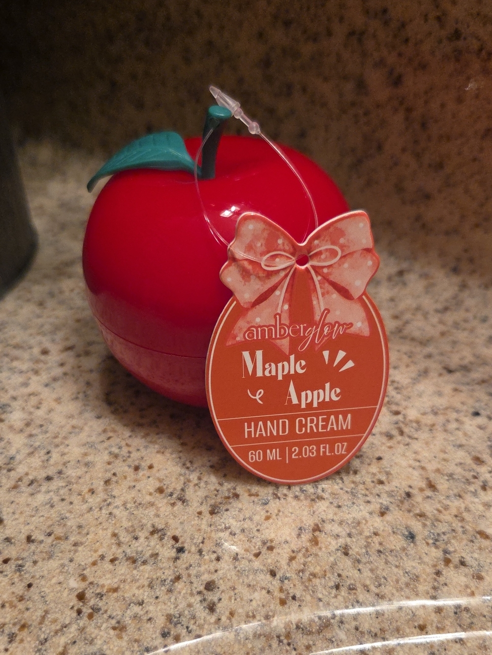 Amberglow Maple Apple Hand Cream - Red Apple Jar